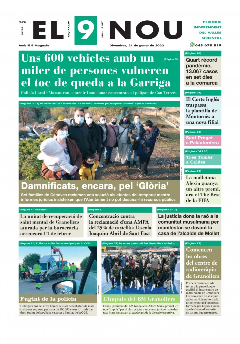 220121 EL 9 NOU Primera plana