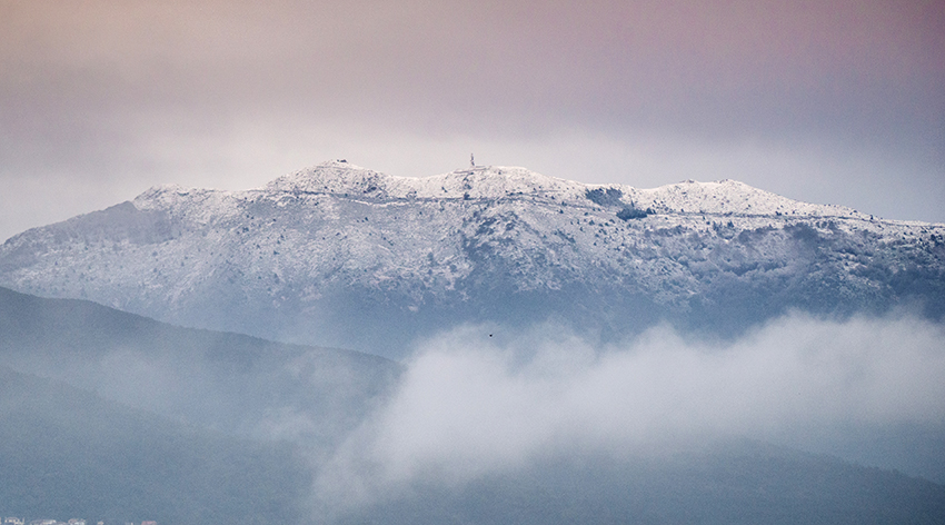 El Montseny des de Sant Pere de Vilamajor la vigília de Reis