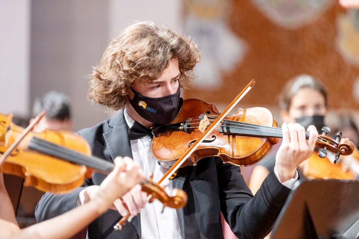 El violinista Gerard Palmer, de Parets
