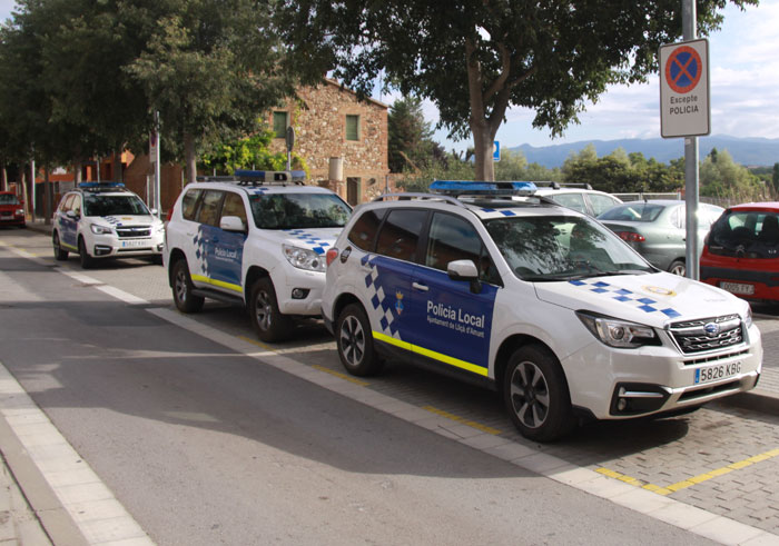 Vehicles de la Policia Local de Lliçà d'Amunt