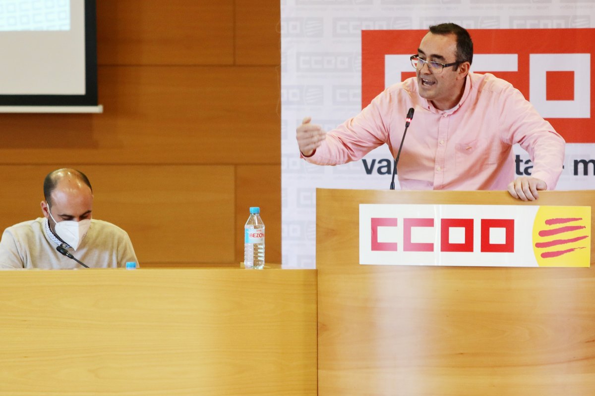 Juan Jiménez intervé en el Consell Territorial d'aquest divendres, celebrat a les Franqueses