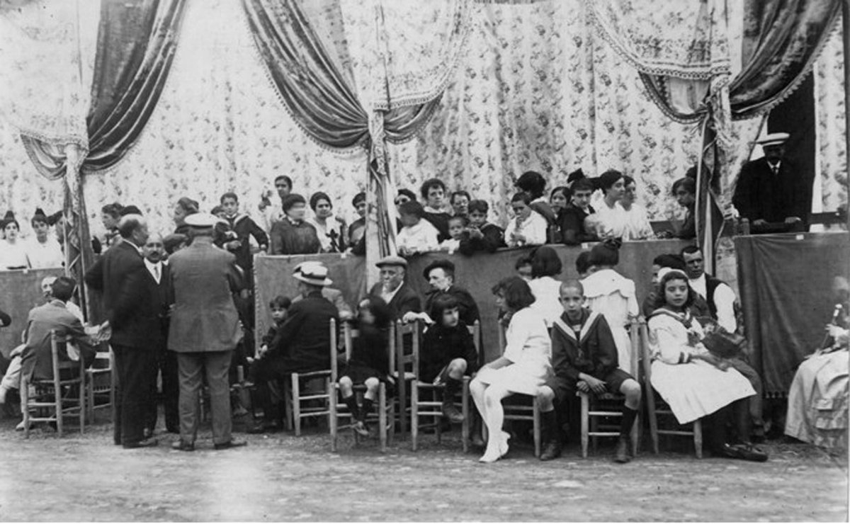L'envelat de la festa major de Figaró de l'any 1916