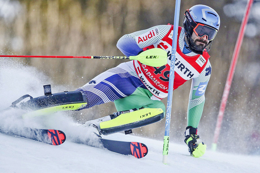 Salarich, durant la competició a la pista alemanya