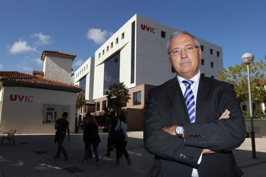 Joan Turró al campus de Miramarges, l'octubre de 2011, poc després de ser nomenat al capdavant de la FUB