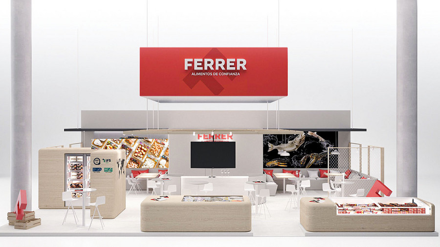 Imatge de l'estand que Ferrer i Sampera tindran a Seafood Expo