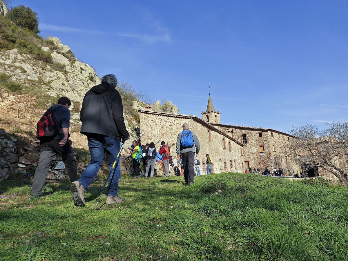 Arribant a Sant Segimon, durant l'aplec de l'any 2019, l'últim que es va celebrar