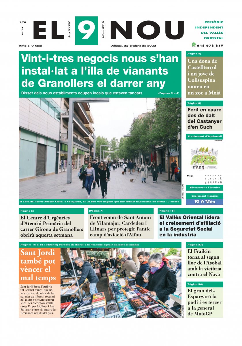 220425 EL 9 NOU Primera plana