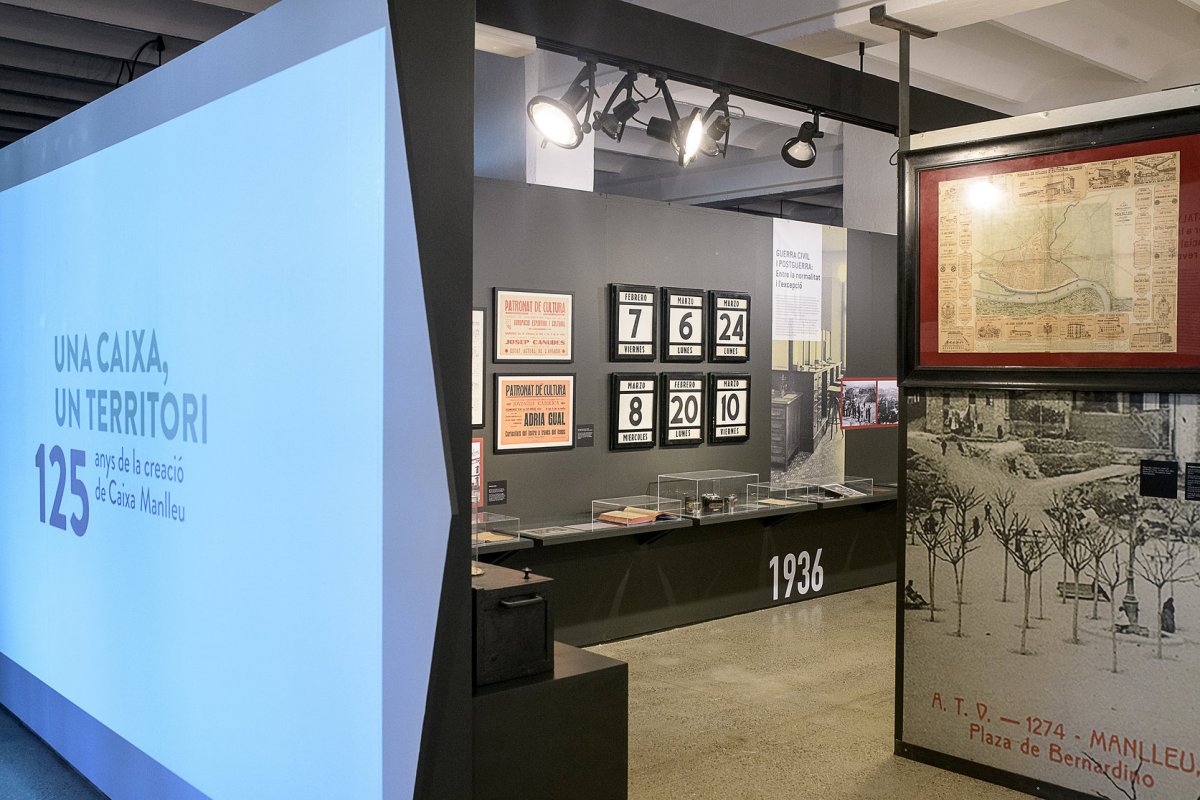 Exposició commemorativa del 125è aniversari del naixement de Caixa Manlleu al Museu del Ter