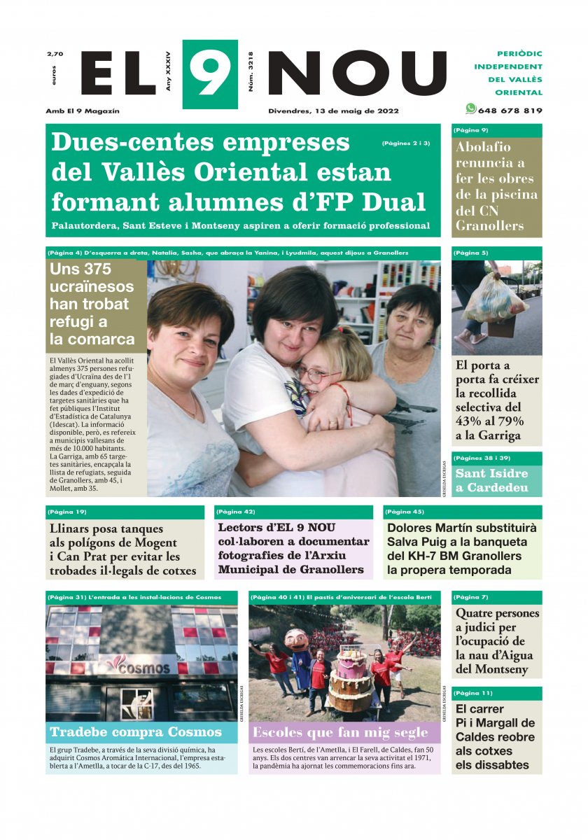 220513 EL 9 NOU Primera plana