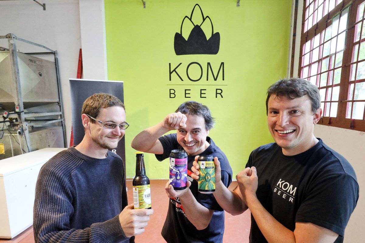 Els tres impulsors de Kom Beer