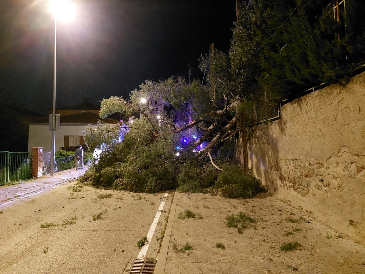 El punt de l’accident dimecres a la nit