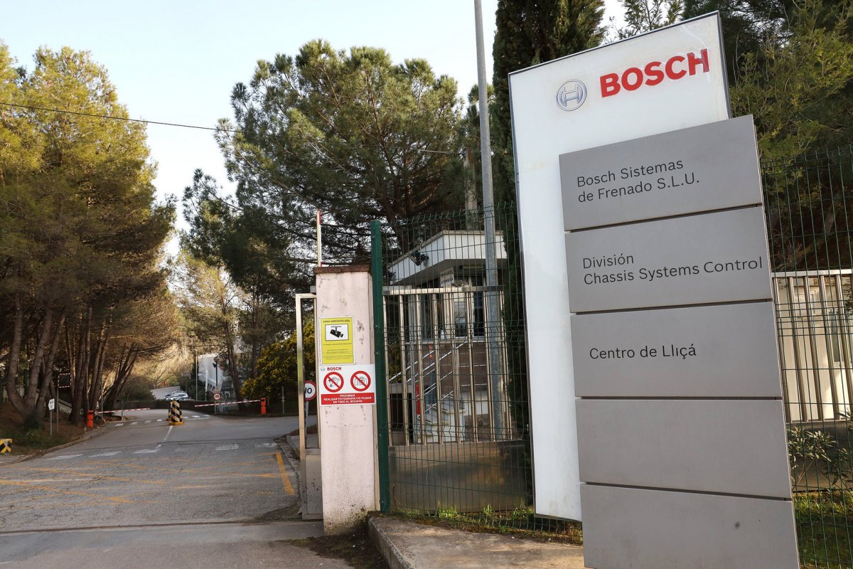L'accés principal a la planta de Bosch a Lliçà d'Amunt, en una imatge d'arxiu