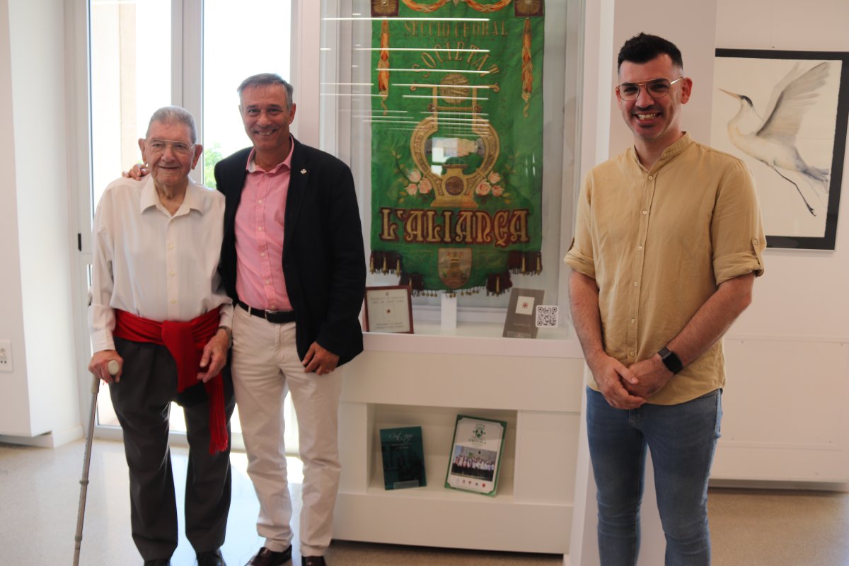 Josep Cladellas amb Ignasi Simón i Albert Iglesias