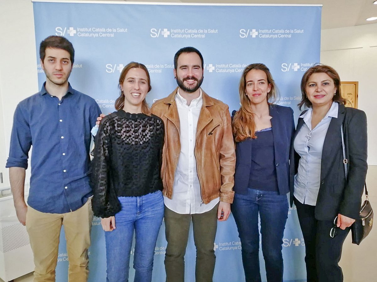 D'esquerra a dreta, Felipe Rubio, Marta Szymanski, Martí Gil, Roser Cabré i Nagmeh Jafarinia