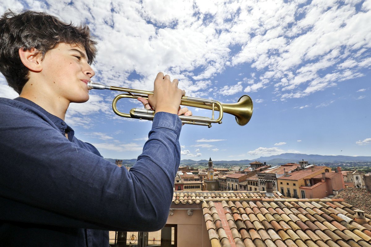 El jove trompetista Miquel Somma Ferrari