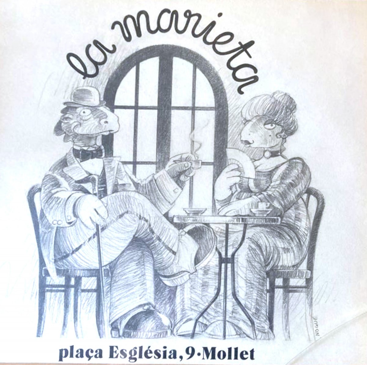 El logotip del restaurant obra de Josep Nogué