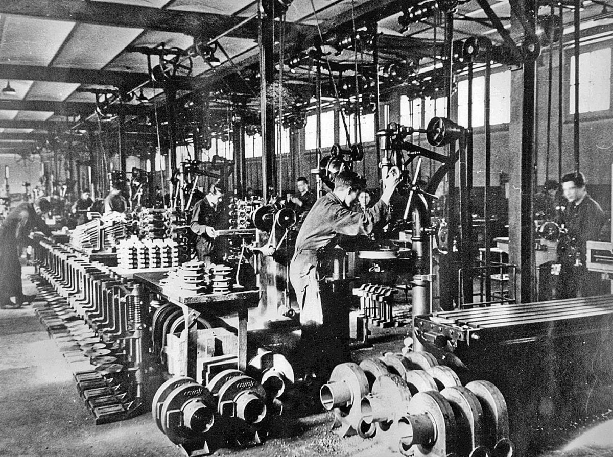 El taller de Casals, l'any 1924