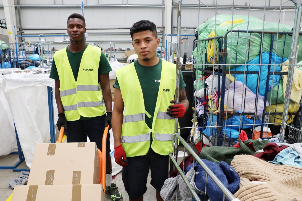 Lamine i Zack dimarts passat a la seu d'Humana a l'Ametlla