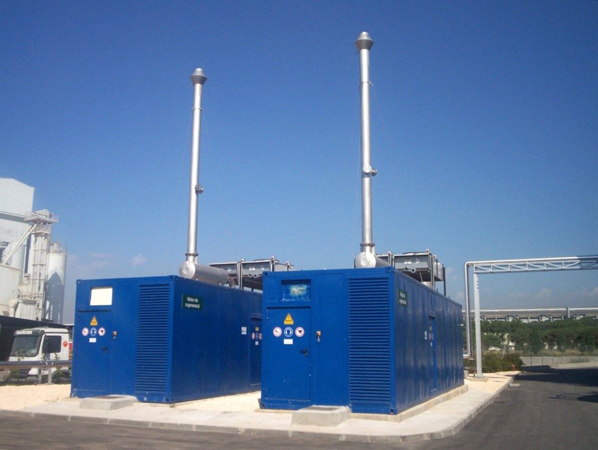 Els motors de cogeneració de la planta de compostatge de Granollers que transformen el biogàs en electricitat
