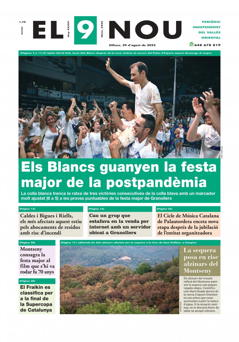 220829 EL 9 NOU Primera plana