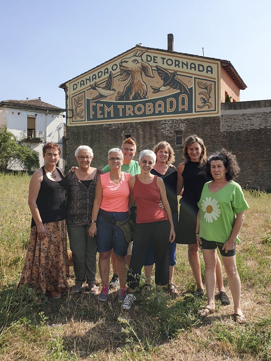D'esquerra a dreta, Roser Colom, Àngels Canal, Montse Triola, Mamen Gallego, Alba Currubí, Ester Batlle, Laura Francisco i Antònia Correa