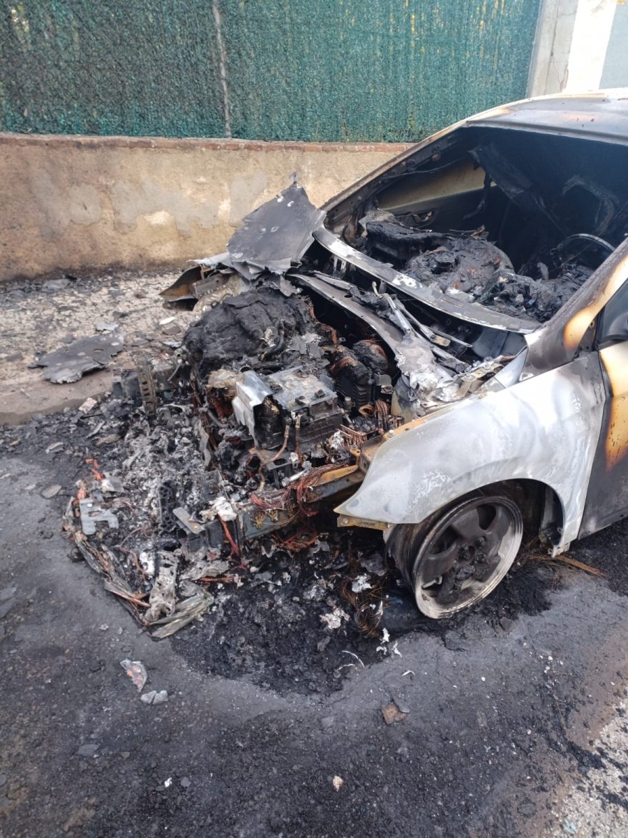 El vehicle afectat pel foc