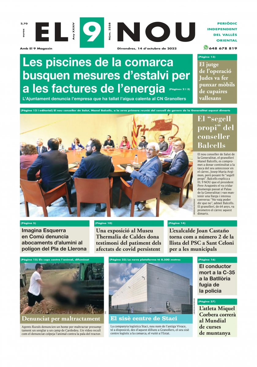 221014 EL 9 NOU Primera plana