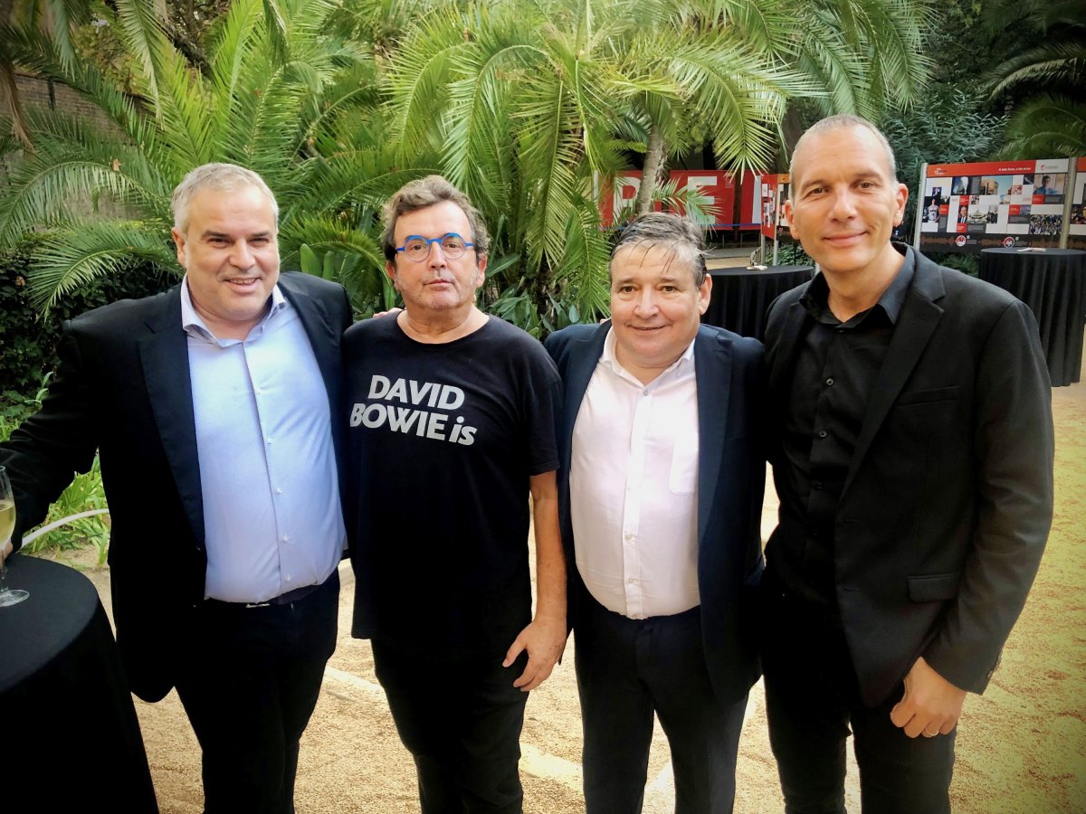 D’esquerra a dreta, Jordi Borda, Jordi Ribó, Sígfrid Gras i David Bassa