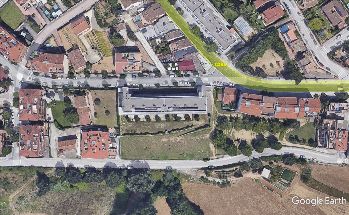El solar de Corró d'Avall on l'Ajuntament proposa traslladar els habitatges