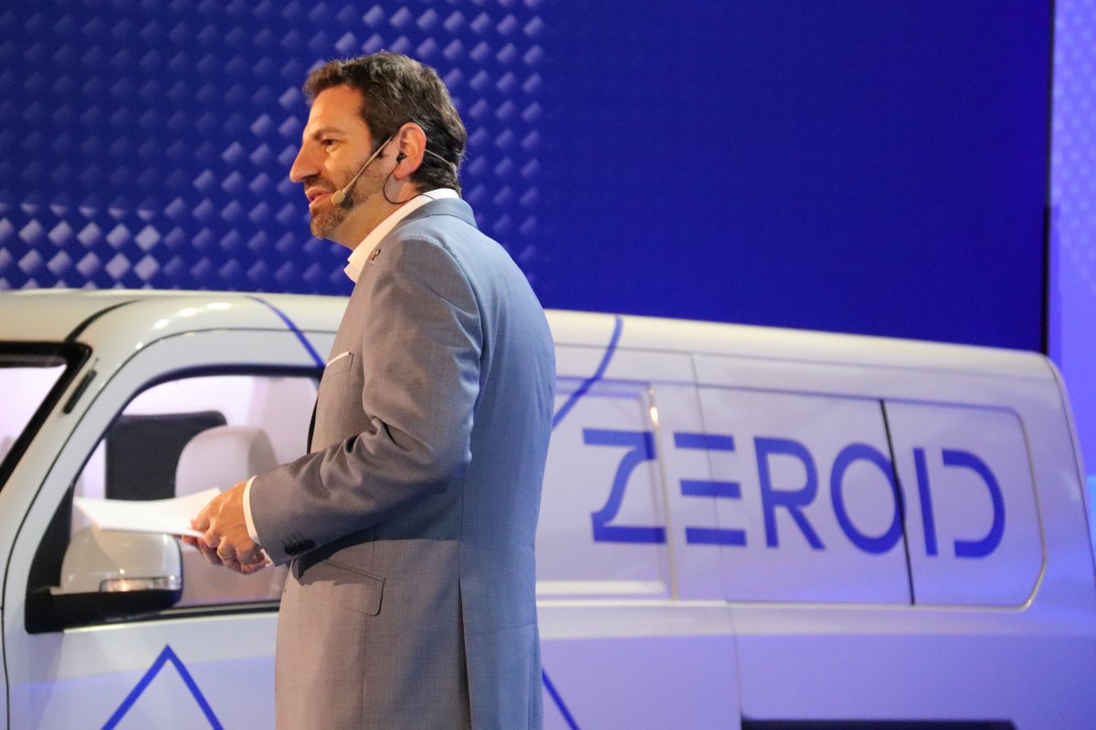 El fundador de QEV, Joan Orús, en la presentació de la marca Zeroid, que l'empresa vol fabricar a les instal·lacions de Nissan a Barcelona