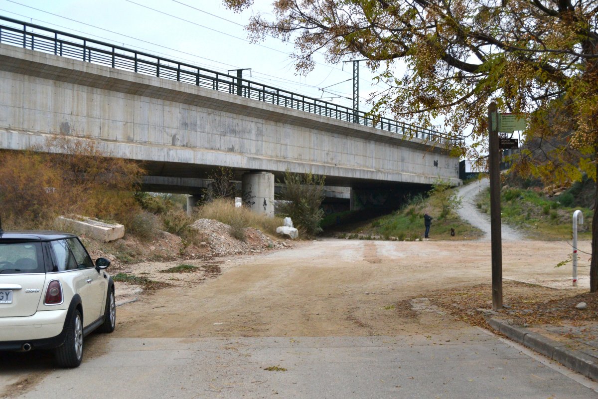 La zona on es farà l'ampliació del vial