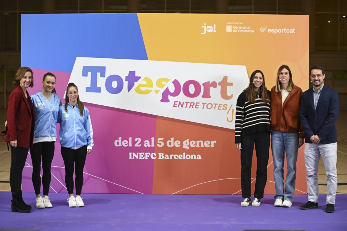 Acte de presentació de Totesport, l’espai lúdic esportiu que viurà la segona edició del 2 al 5 de gener a l’INEFC de Barcelona