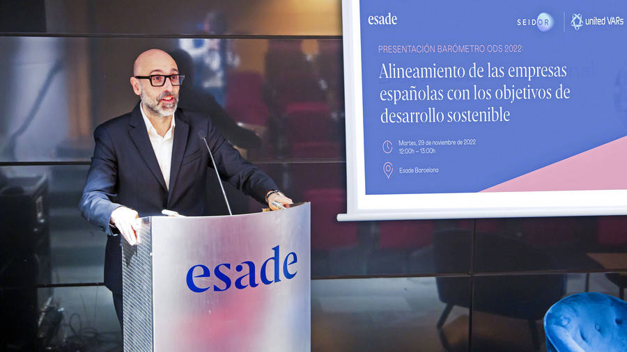 Iván González, director de Márqueting i Comunicació de Seidor, durant la presentació