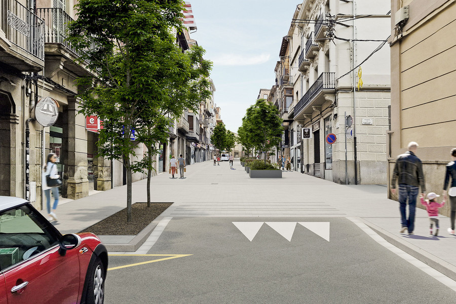 Recreació virtual del projecte del futur carrer Sant Miquel