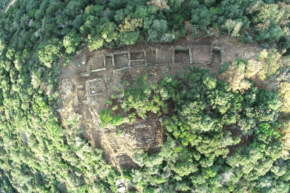 Imatge aèria del jaciment de Santa Maria de Martorelles