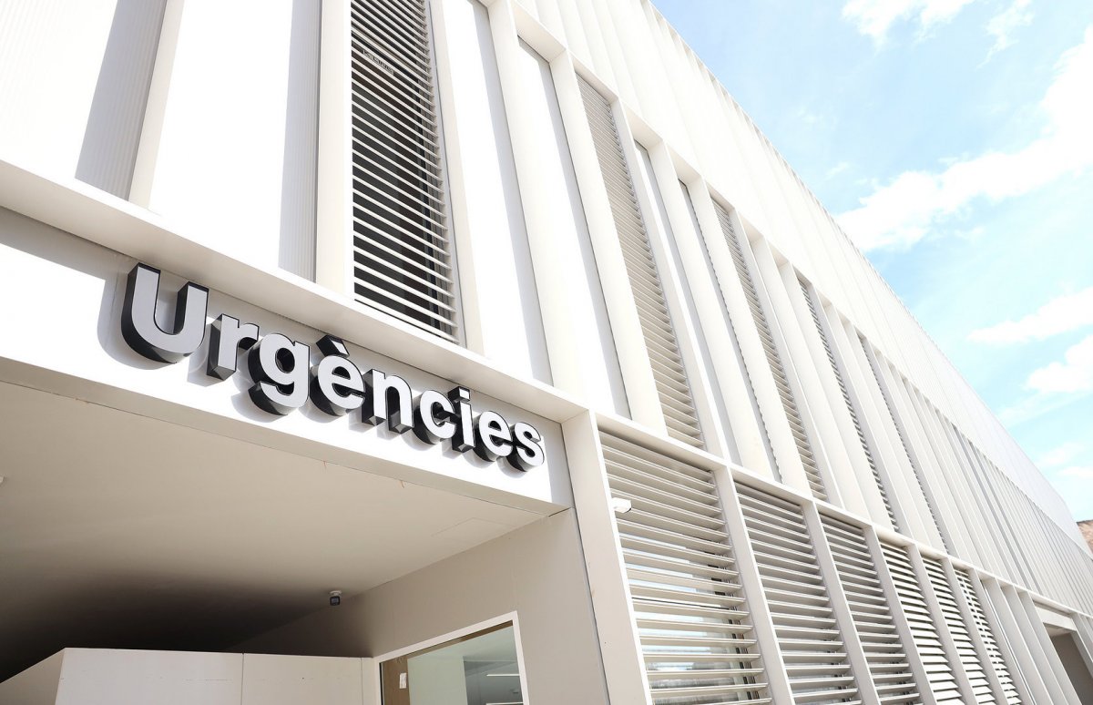Accés al nou espai d'urgències de l'Hospital de Granollers