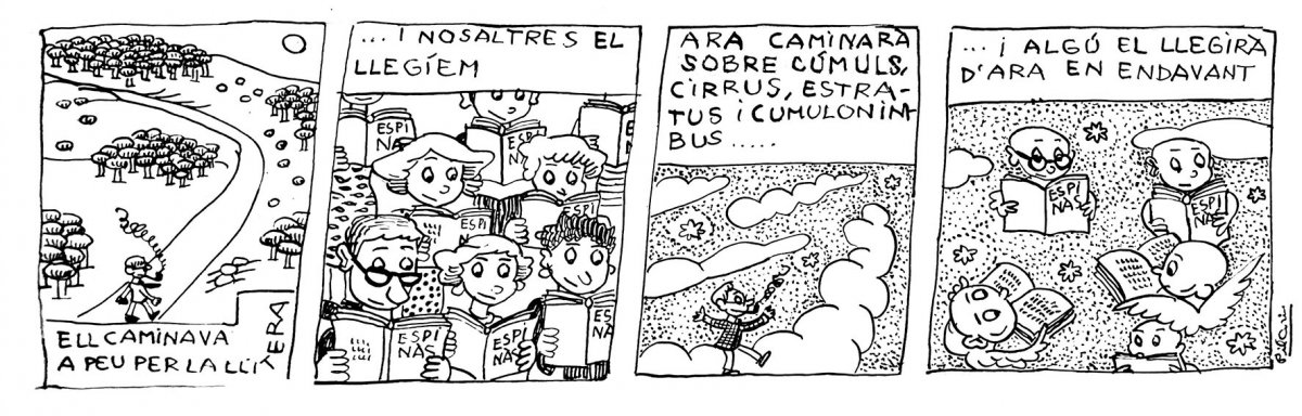 La tira de la Pilarín dedicada al desaparegut Josep Maria Espinàs