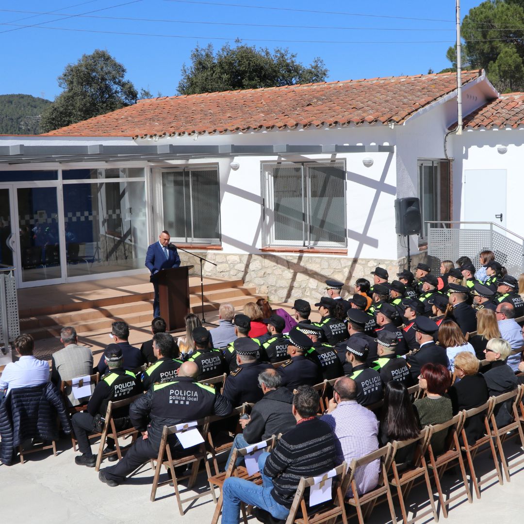 L'acte d'inauguració de l'equipament policial divendres passat