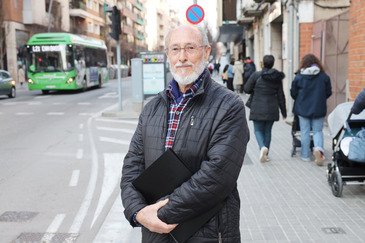 Antonio Morillas divendres passat al carrer Girona, a Granollers