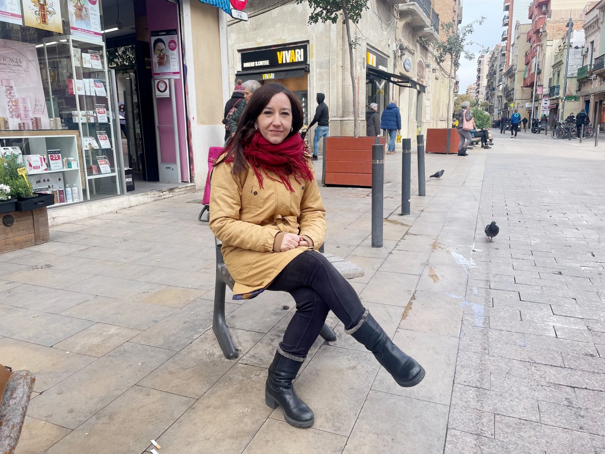 Sara González fa uns dies al barri del Clot, a Barcelona