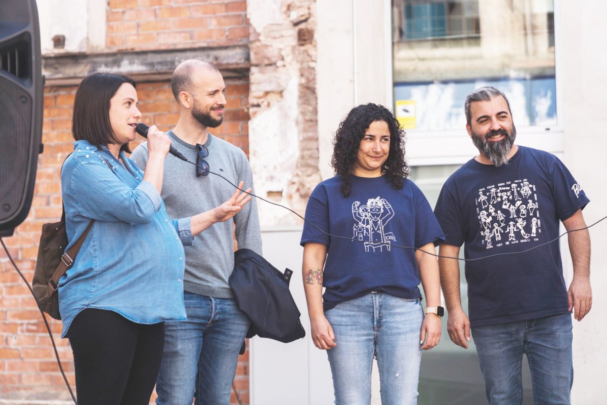 La Núria i en Sergi amb dos pares dels Farretes