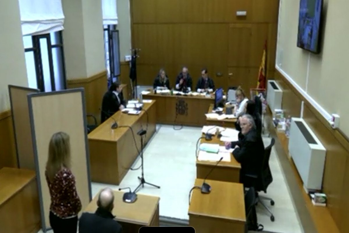 Imatge del judici a l'audiència de Barcelona