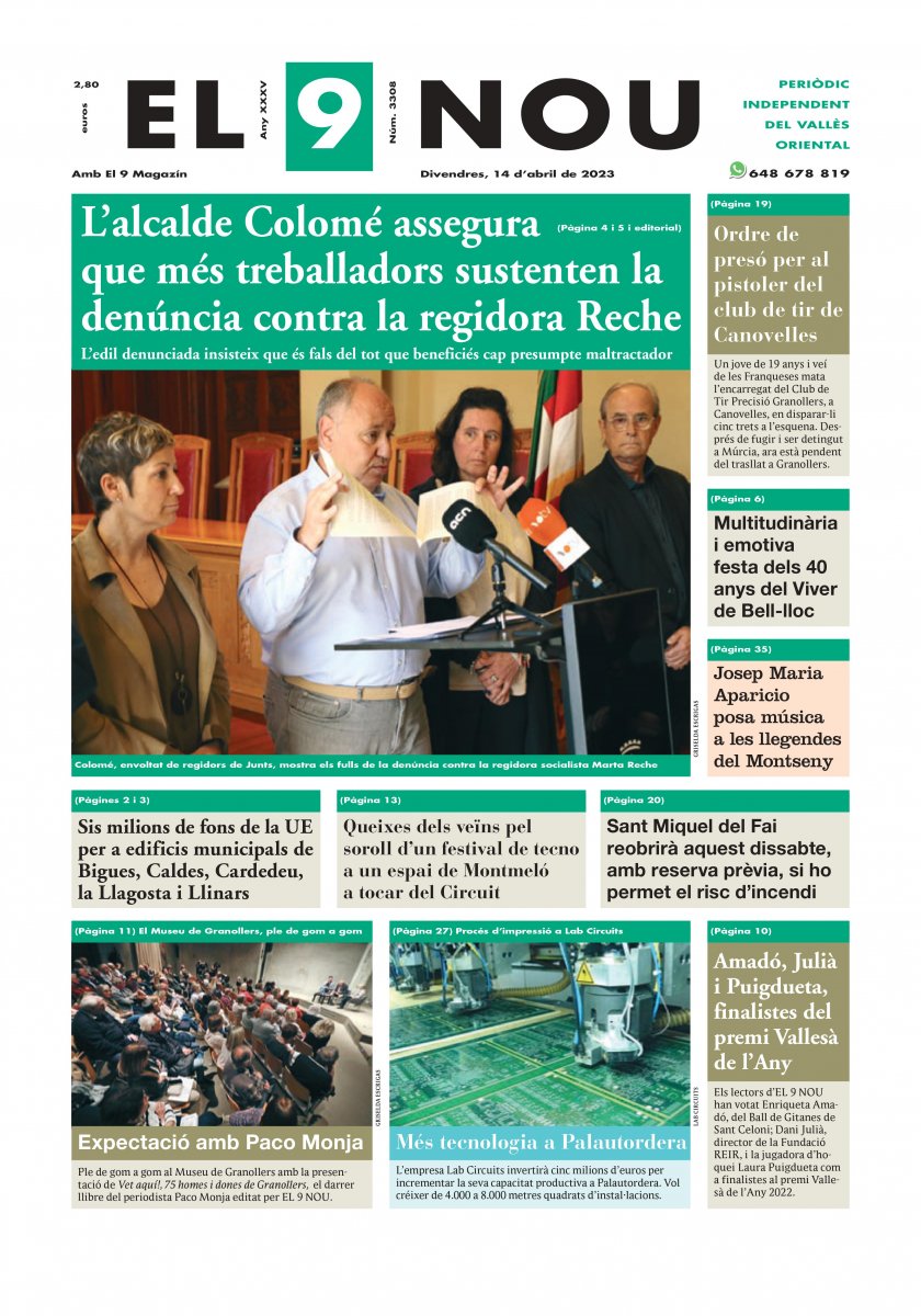 230414 EL 9 NOU Primera plana