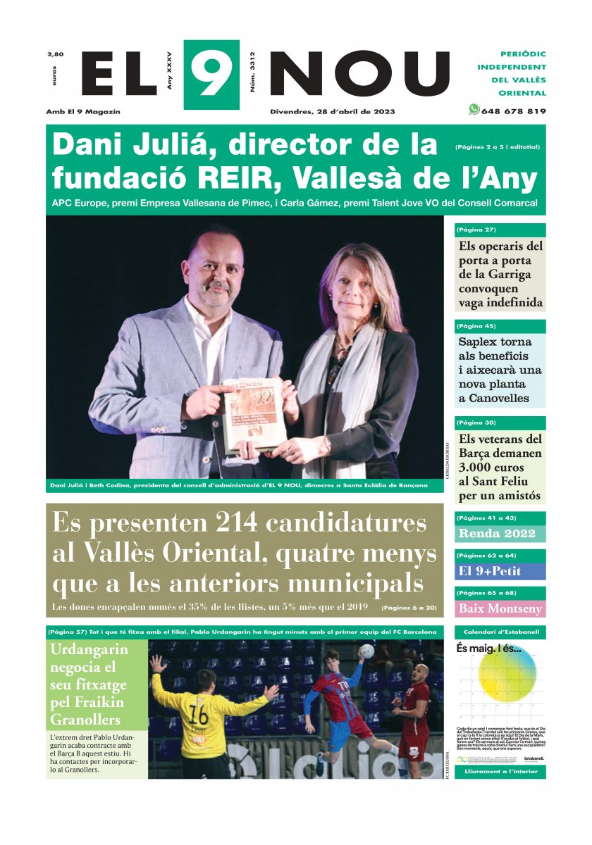 EL 9 NOU del Vallès Oriental del 28 d'abril de 2023