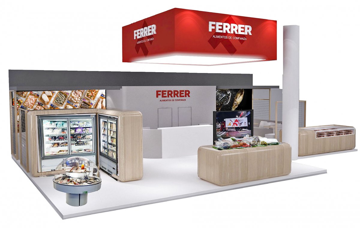 L'estand que Frigorífics Ferrer tindrà a Sea Food Expo