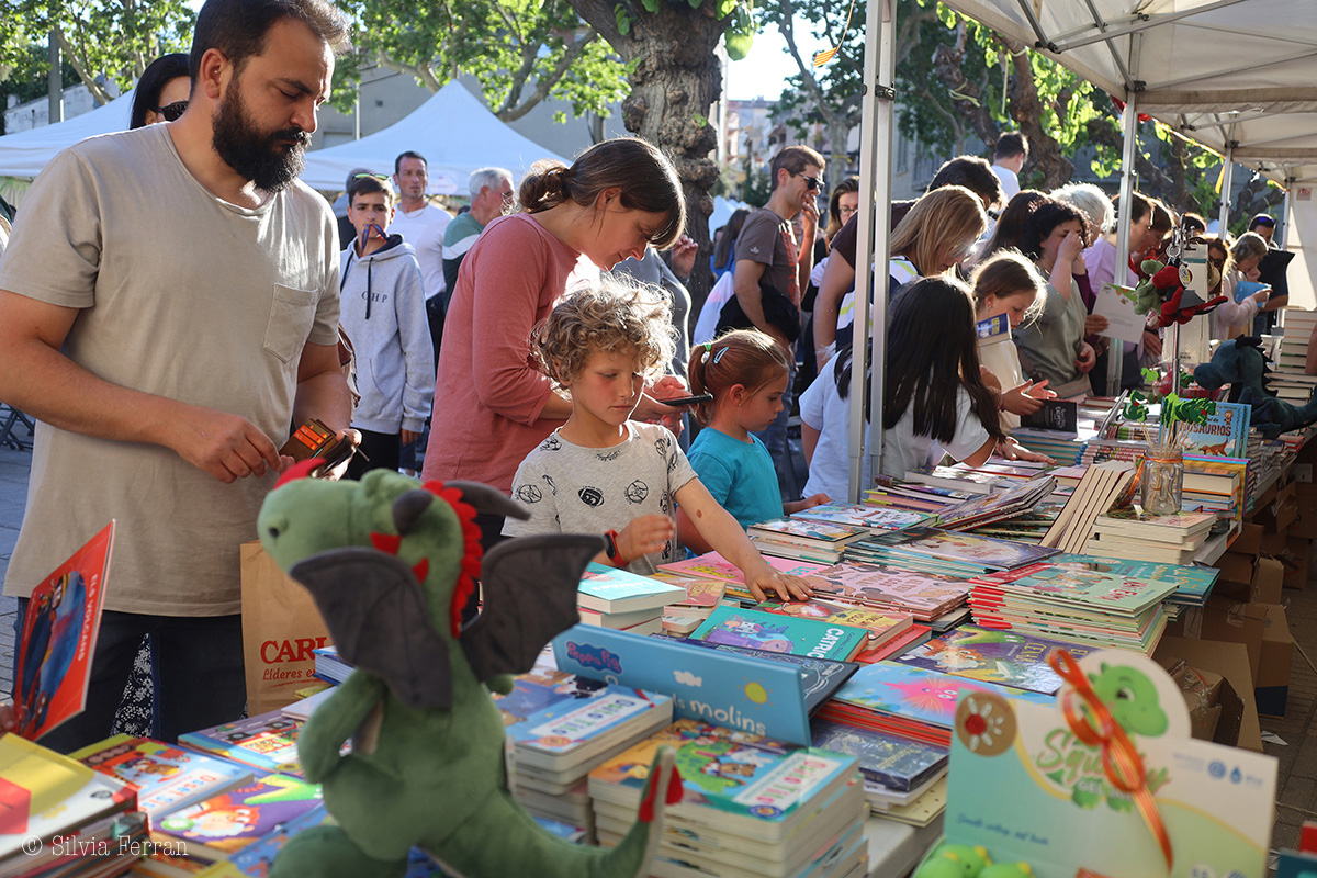 Durant tot el dia hi va haver parades de llibres