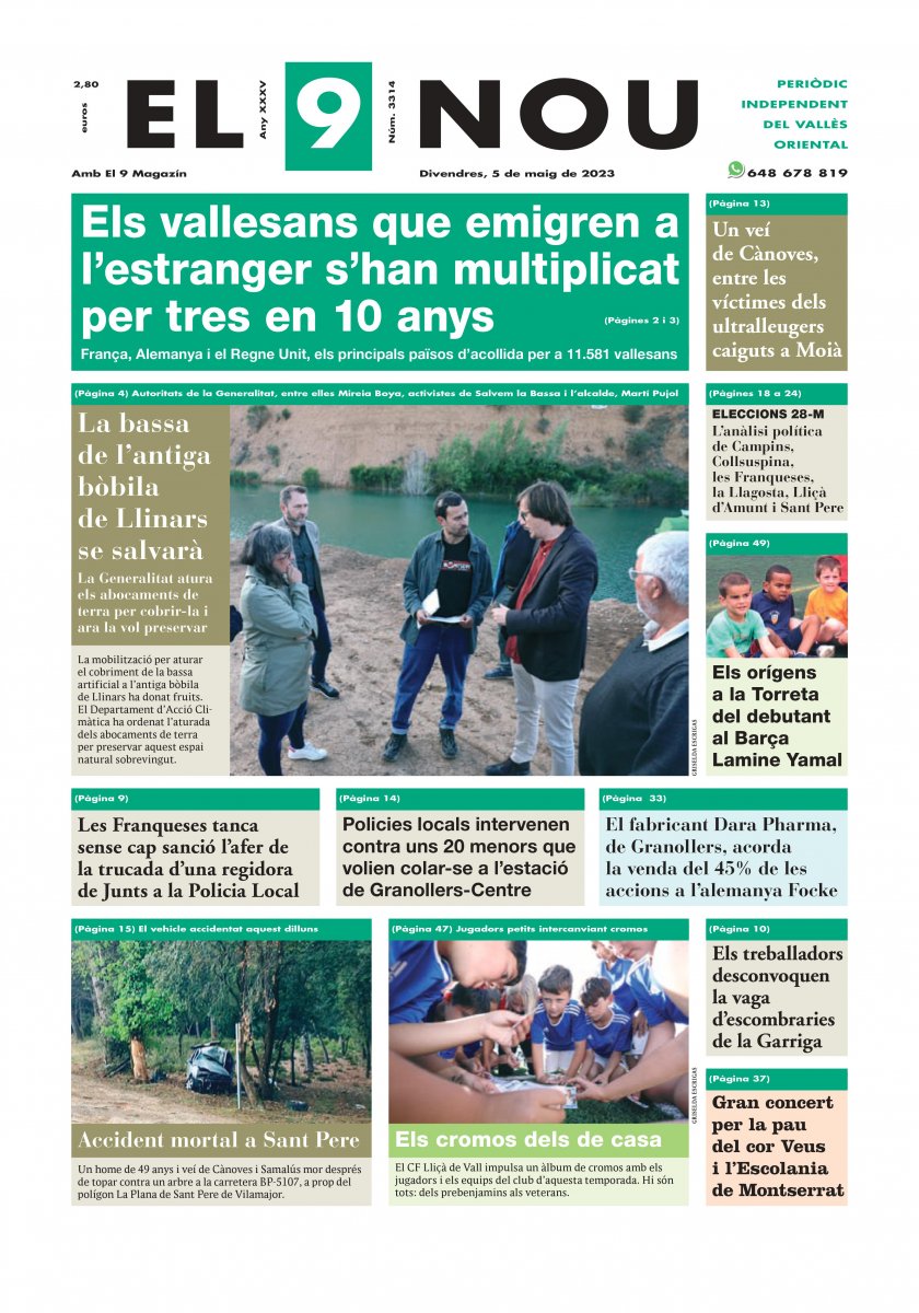 EL 9 NOU del Vallès Oriental del 5 de maig de 2023