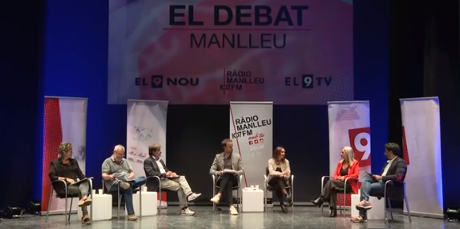 El debat s'ha fet des del Teatre Municipal de Manlleu