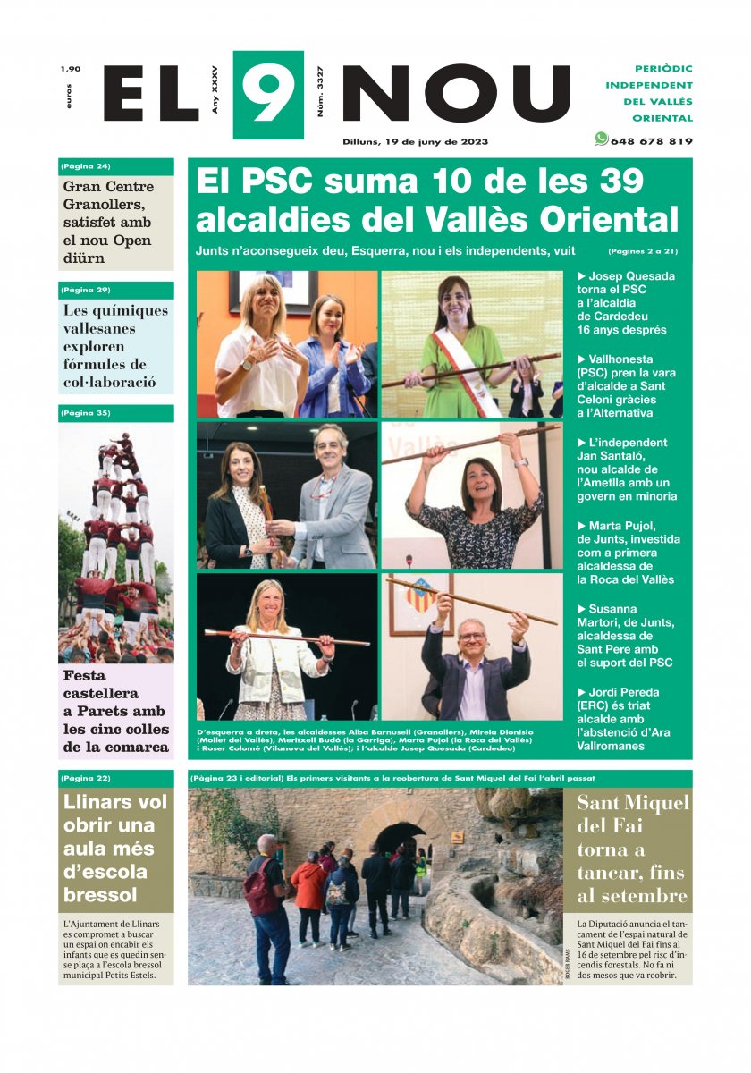 El 9 Nou del Vallès Oriental del 19 de juny de 2023