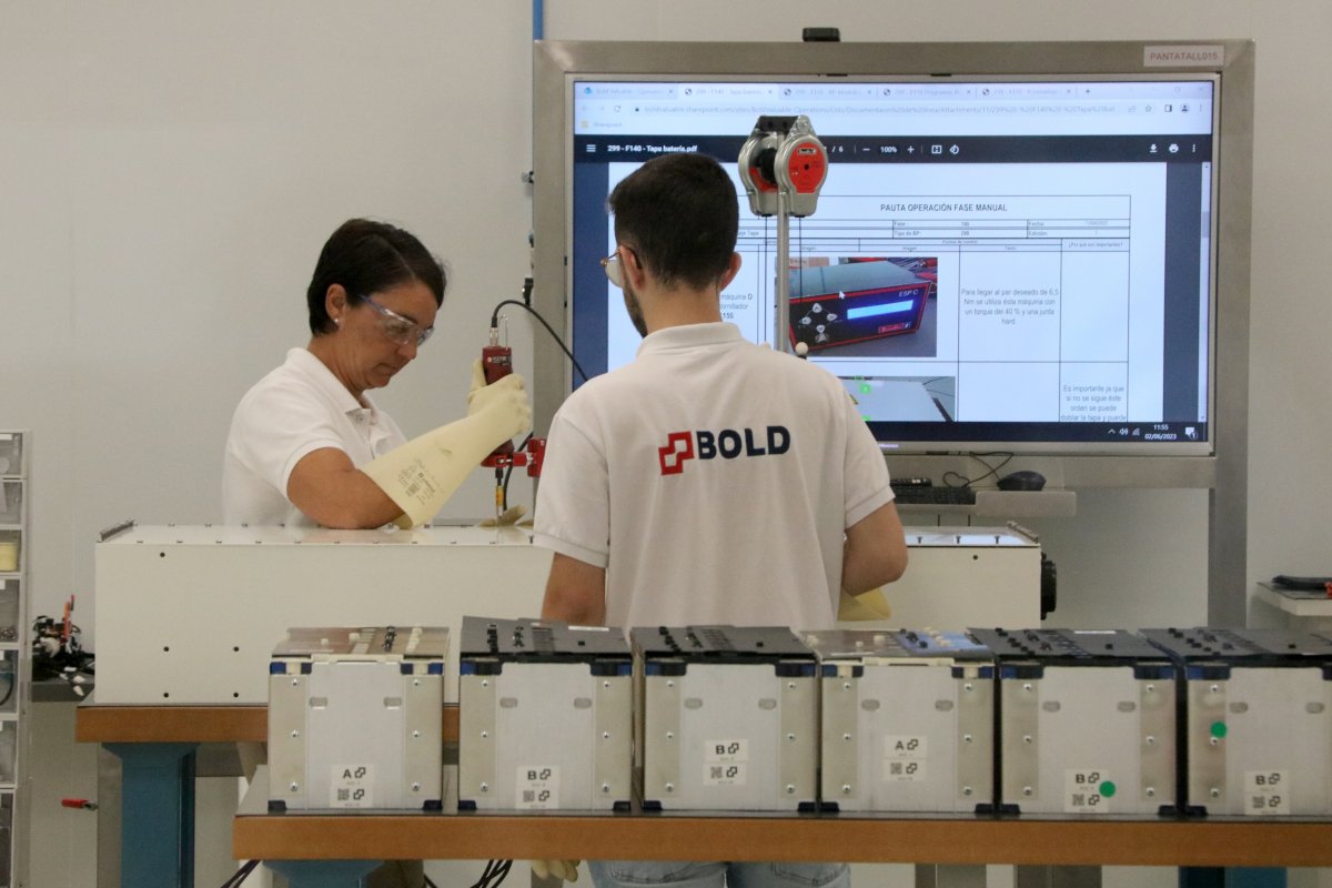 Bold ja està fabricant baterires de diverses tipologies a la planta de Montmeló